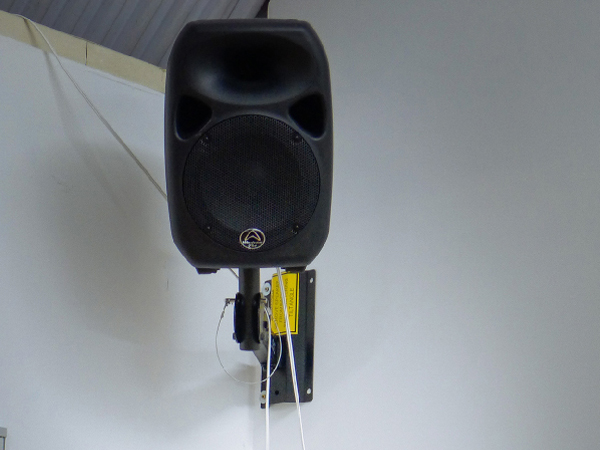 Black Wallmounted Install Loudspeaker for Fitness Centre London