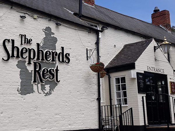 The Shephers Rest Pub Nottingham with the sound system av installation